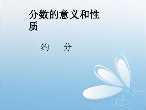 小学数学五年级数学  约分 ppt课件