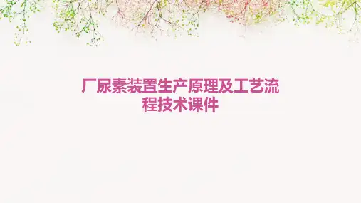 厂尿素装置生产原理及工艺流程技术课件PPT