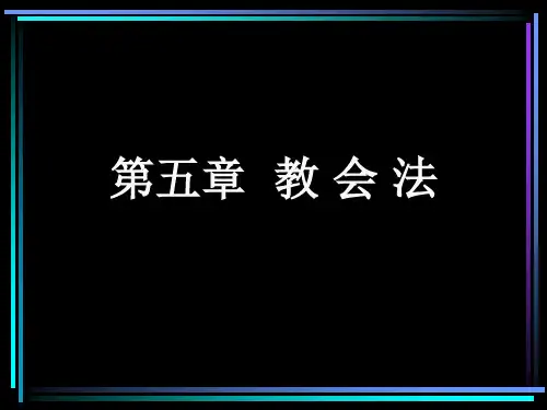 6第五章 教会法