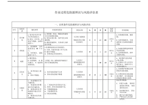作业过程危险源辨识与风险评估表.doc