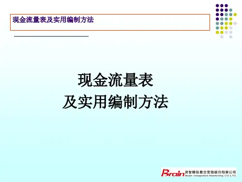 新准则现金流量表实用编制方法-最新最全