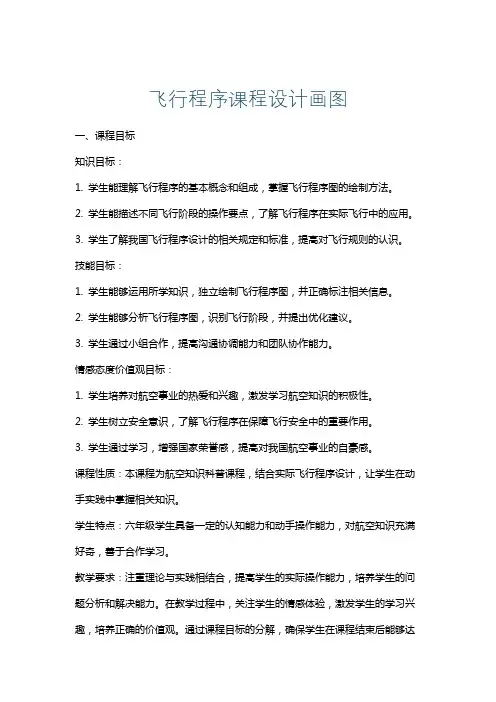 飞行程序课程设计画图
