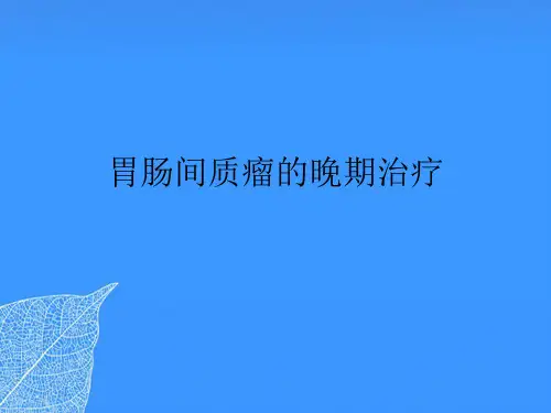 【正式版】胃肠间质瘤的晚期治疗PPT文档