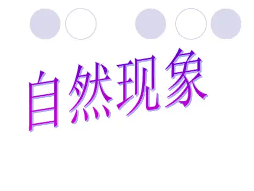 自然现象