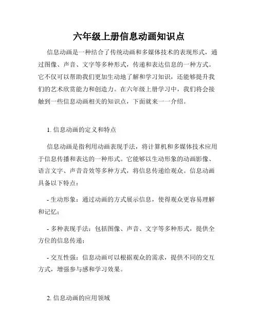 六年级上册信息动画知识点