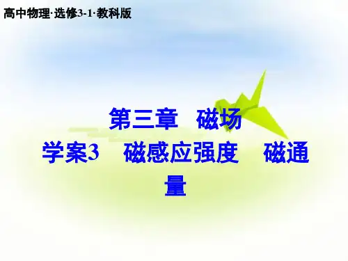 教科版磁通量PPT教学课件