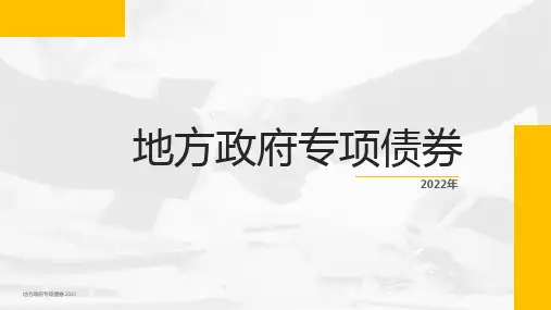 地方政府专项债券