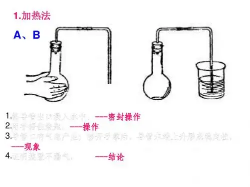装置气密性检查