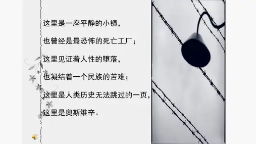 9《奥斯维辛没有什么新闻》课件23张+2022-2023学年人教版高中语文必修1