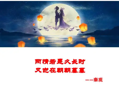 统编版语文《鹊桥仙》PPT课件1