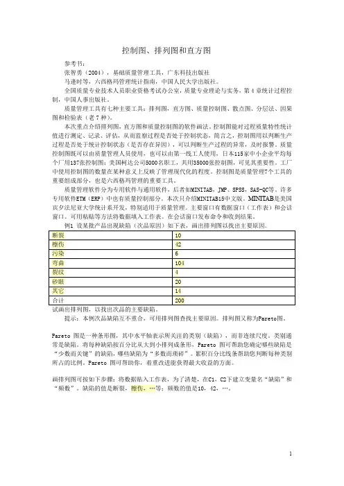 控制图、排列图、直方图讲义