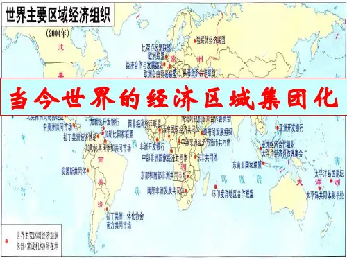 8.2当今世界的经济区域集团化