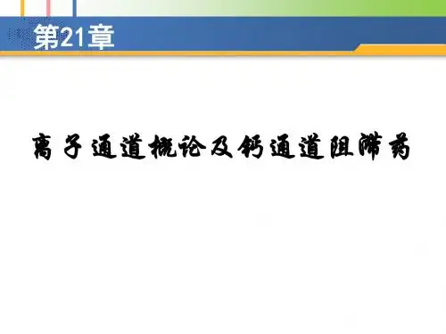 [药理学]ca拮抗药