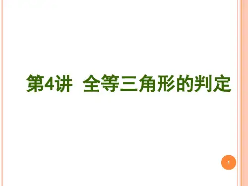 全等三角形的判定总复习ppt课件