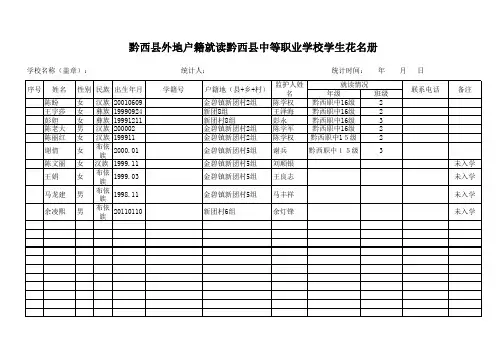 4.高中阶段中职在校生花名册(用)