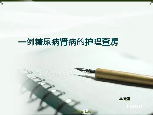 一例糖尿病肾病护理查房PPT课件
