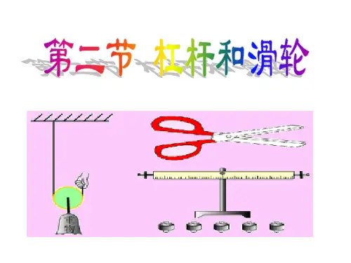 杠杆和滑轮(总复习)[下学期]PPT课件(初中科学)