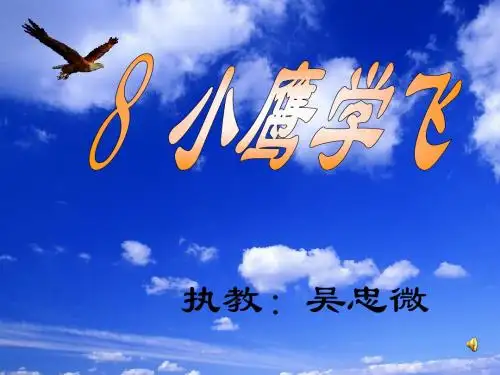 小学二年级上学期语文《小鹰学飞》优质课PPT课件