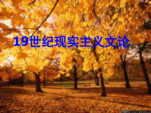 西方文论――19世纪现实主义文论PPT课件