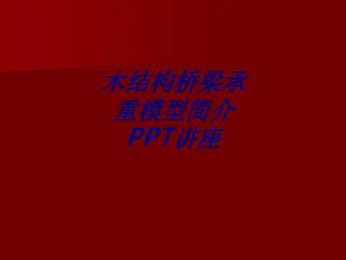 木结构桥梁承重模型简介专题培训课件