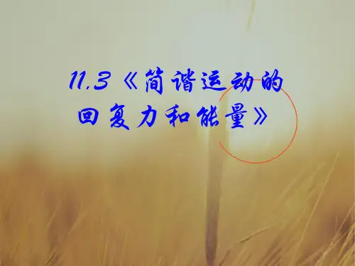 最新-高中物理 18-3《简谐运动的回复力和能量》课件 新人教版选修3-4 精品 