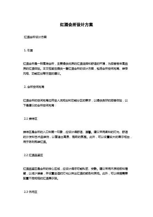 红酒会所设计方案