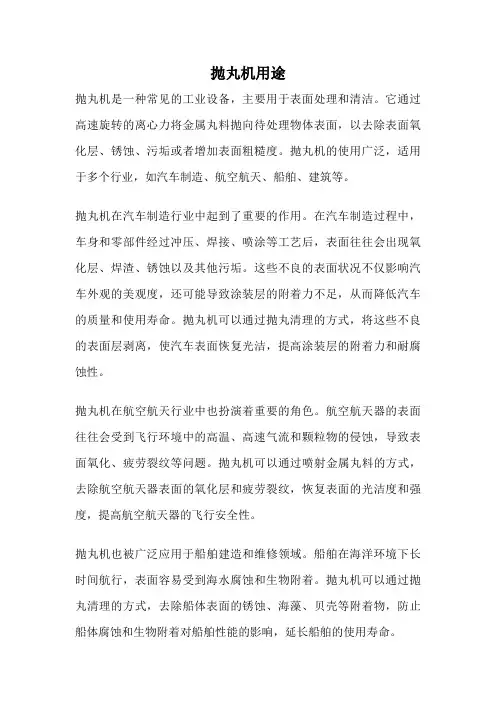 抛丸机用途