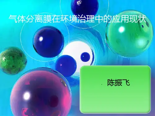 气体分离膜在环境治理中的应用现状