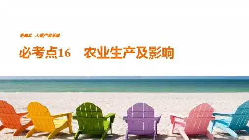 2021版高考地理复习课件：专题五 必考点16农业生产及影响