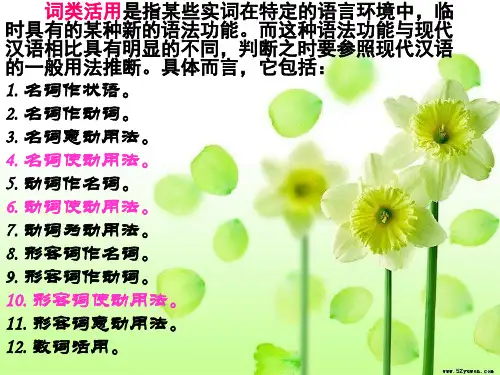 使动用法 课件