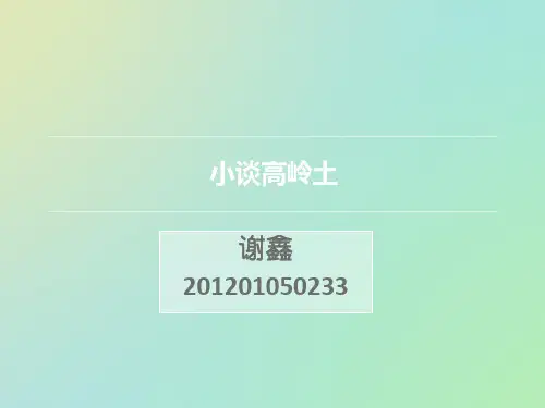 小谈高岭土