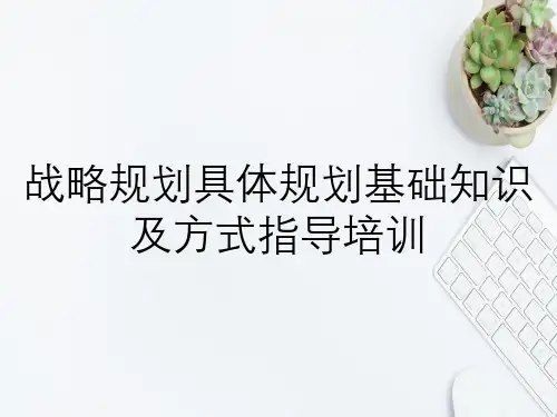 战略规划具体规划基础知识及方式指导培训