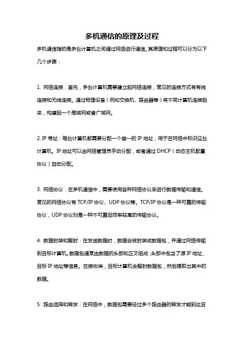 多机通信的原理及过程