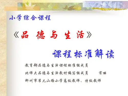 小学综合课程ppt课件