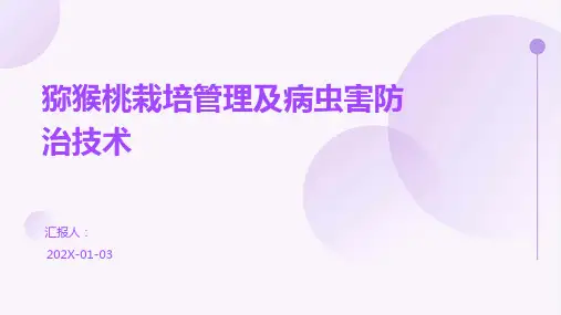 猕猴桃栽培管理及病虫害防治技术