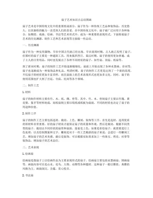 扇子艺术知识点总结图画