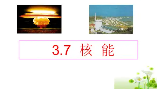 第7节核能(PPT课件(初中科学)21张)