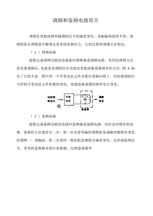 调频和鉴频电路简介