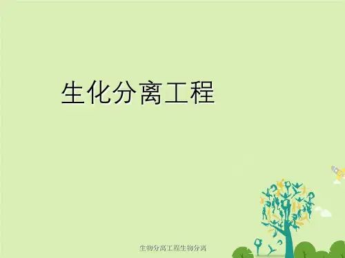 生物分离工程生物分离