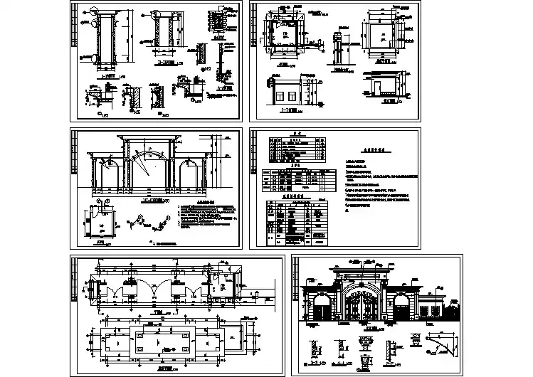 【苏州】某化工工厂大门建筑设计CAD全套图纸