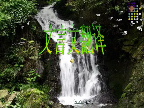 2025文言文翻译技巧 课件(共30张PPT)