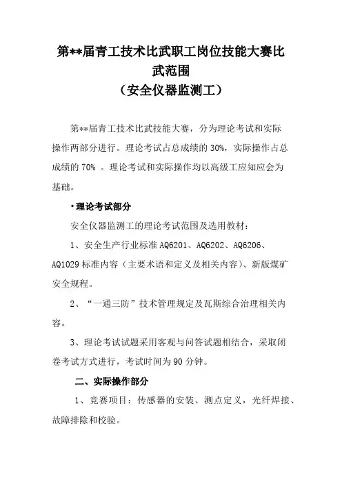 安全仪器监测工