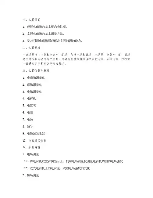 电磁场报告实验报告
