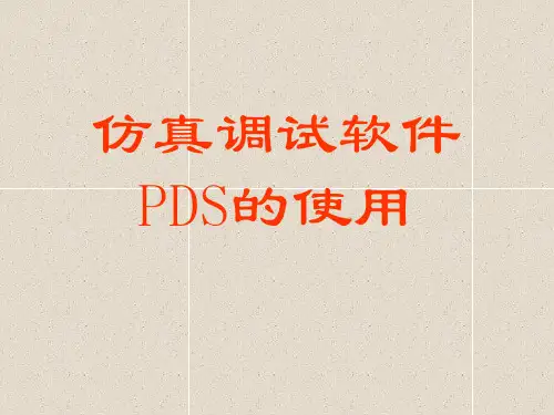 仿真调试软件PDS的使用(2)
