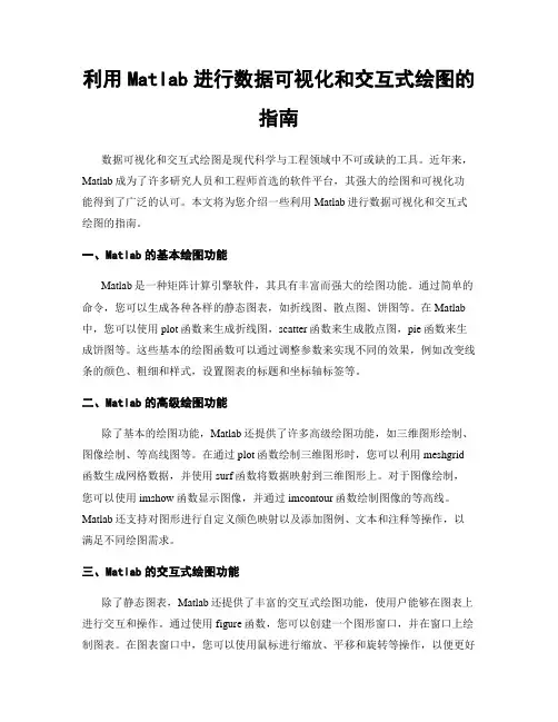 利用Matlab进行数据可视化和交互式绘图的指南