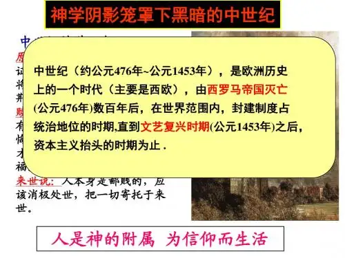 人教版高中历史必修三：第6课 文艺复兴和宗教改革