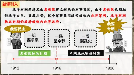 第11课 北洋政府的统治与军阀割据 课件(20张PPT).ppt