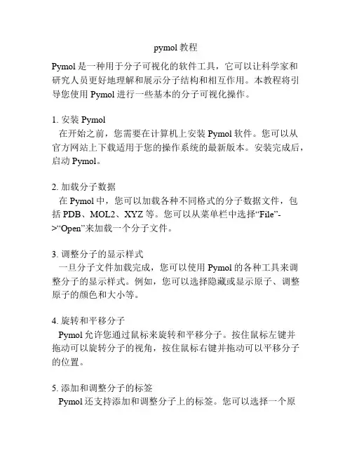 pymol教程