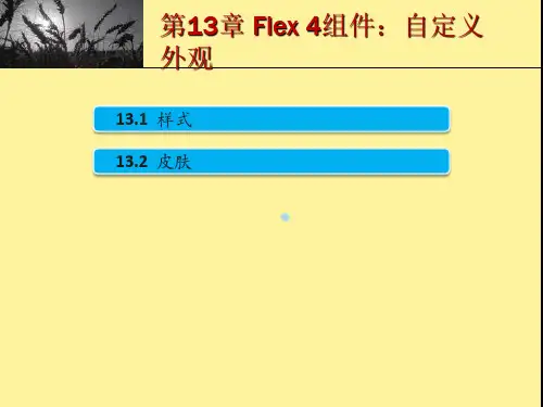 Flex4组件自定义外观