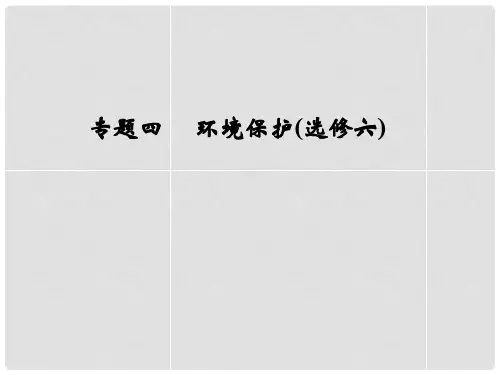 高考地理二轮专题复习 第六部分 专题四 环境保护(选修6)课件